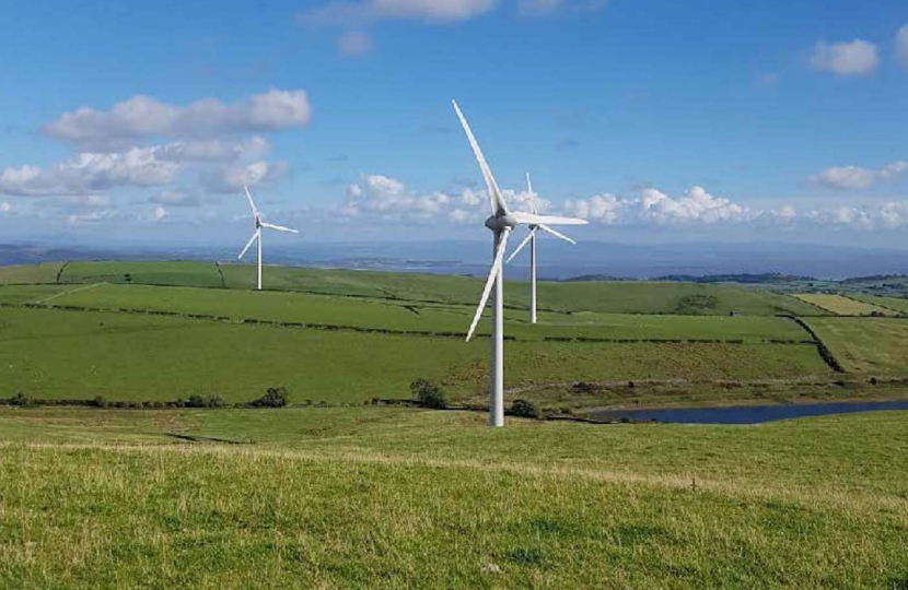 Wind Turbine in a pasture