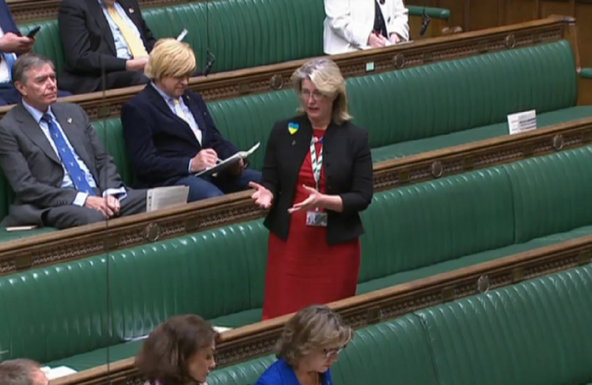 Anna Firth (centre) in the House of Commons at Defra Questions