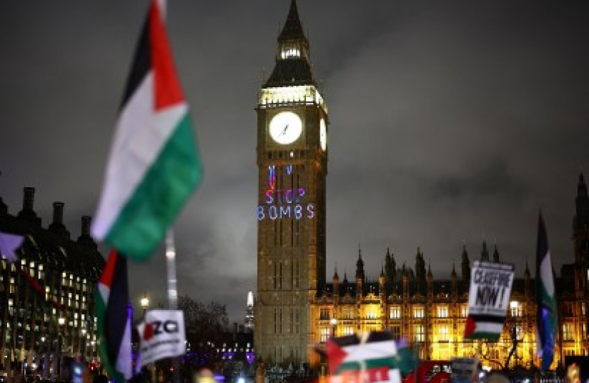 Antisemitic images projected onto Big Ben