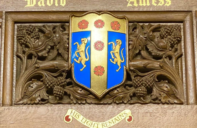 Sir David plaque