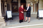 Anna and Faye arrive at the RCJ 