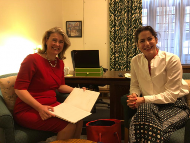 Anna with Victoria Atkins MP
