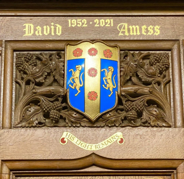 Sir David plaque